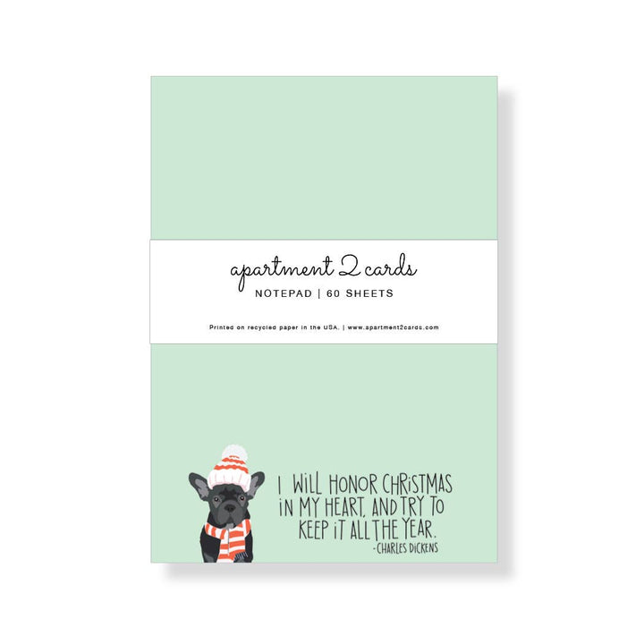 Charles Dickens Christmas Quote 4.75x6.5" Holiday Notepad