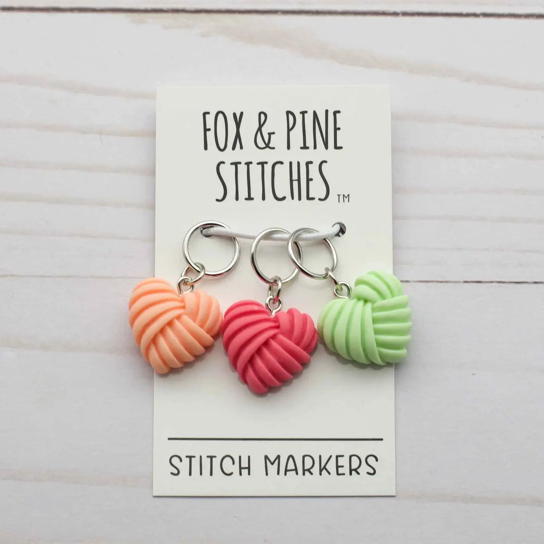 Heart Knots | Stitch Markers Knitting Notions