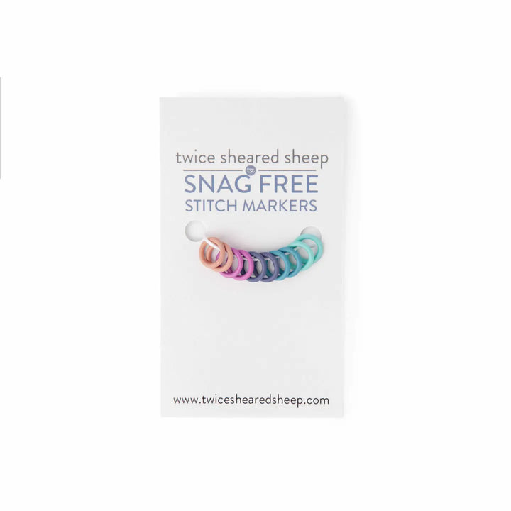 Simple Ring Stitch Markers - Large Rainbow