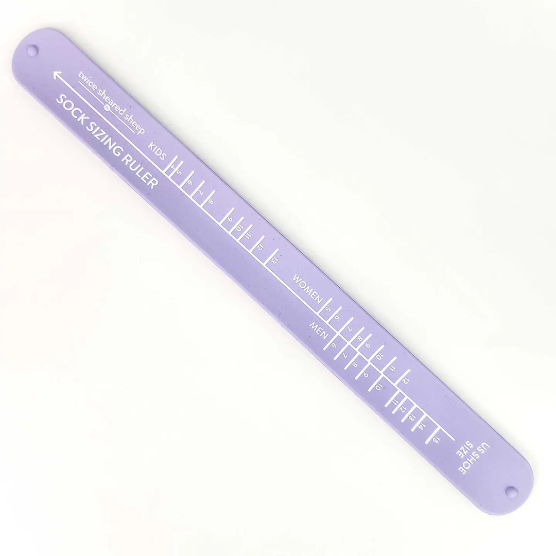 Sock Sizing Ruler - Sock Knitting Bracelet Ruler