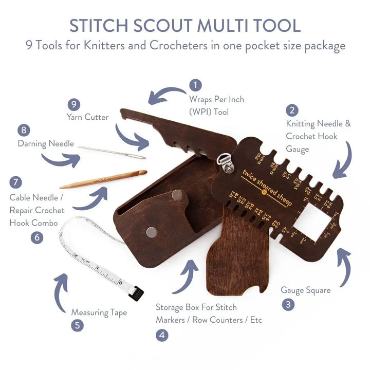 Stitch Scout Multi-Tool for Knitters &amp; Crocheters