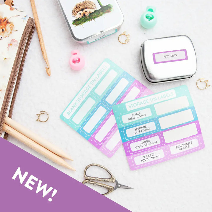 Storage Tin Label Stickers